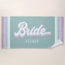 Search for bride to be beach towels Retro