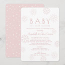 Recherche de snowflake baby girl shower invitations Hiver