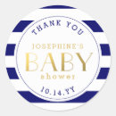 Search for navy blue striped stickers Baby shower