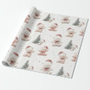 Search for teddy bear christmas wrapping paper Pink