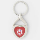 Search for heart shaped flag keychains Usa