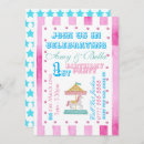 Search for carousel 1st birthday invitations Circus