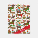 Search for dachshund christmas blankets Cute