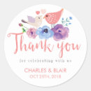 Search for bird thank you stickers Floral