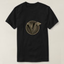Recherche de initiales v vêtements Alphabet