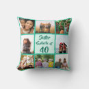 Search for 40th birthday pillows Photo collage