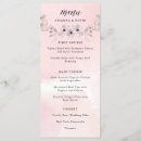 Search for blush pink wedding menus Boho