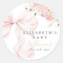 Search for ribbon and bow stickers Pink bow baby shower