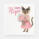 Search for breast cancer napkins Flowers