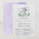 Search for purple elephant invitations Watercolor