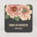Recherche de pivoine cartes visite Professionnel