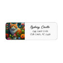 Search for orange flower return address labels Colourful