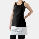 Search for black and white aprons Trendy