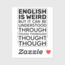 Search for english student stickers School