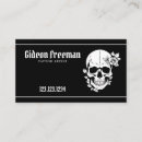 Recherche de crâne vintage cartes visite Artiste de tatouage