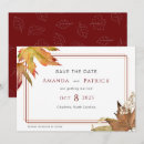 Search for fall leaves save the dates Elegant