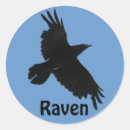 Search for flying raven stickers Bird