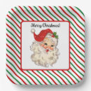 Recherche de père noël vintage assiettes en papier Fête de noël