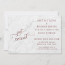 Search for marble and rose gold wedding invitations Script