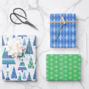 Search for christmas blue wrapping paper Mid century modern