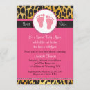 Search for pink leopard baby shower invitations Modern
