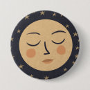 Recherche de visage lune badges Illustration
