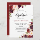 Search for burgundy christening invitations Girl
