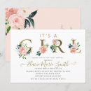 Search for pretty baby girl shower invitations Watercolor