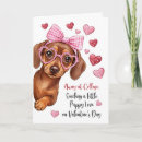 Search for dachshund valentines day cards Puppy