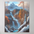 Search for beautiful waterfall posters Snow