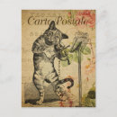 Recherche de le chat et le violon cartes postales Chatte