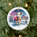 Recherche de veau de vache ornements Noël