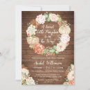 Search for floral wreath baby shower invitations Wood