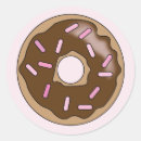 Search for chocolate doughnut stickers Bakery