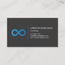 Search for infinity business cards Professional