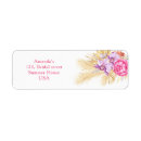 Search for pink bridal shower return address labels Floral
