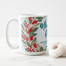 Search for red holly berries mugs Xmas