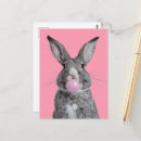 Recherche de lapin rose cartes postales Beau