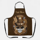 Search for steampunk aprons Skull