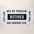 Search for funny beach towels Black and white