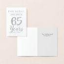 Search for 65 years cards Stylish