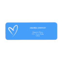 Search for hello return address labels Blue