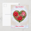 Recherche de coeur rose cartes postales Vintage