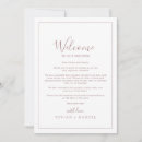 Search for welcome letter and itinerary weddings For her