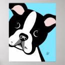 Recherche de terrier de boston posters Bleu