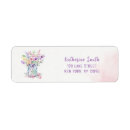 Search for purple love return address labels Watercolor