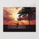 Recherche de pose yoga cartes postales Silhouette