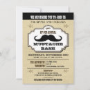 Recherche de moustache bash invitations Typographie