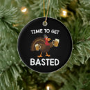 Search for funny turkey ornaments Happy thanksgiving