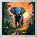 Recherche de jungle animal posters Éléphant